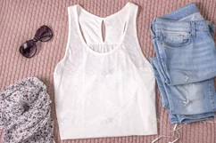 White Tank Shirt Mockup. PSD+JPG Product Image 2