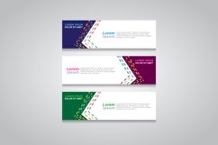 Vector abstract design web banner template Product Image 1