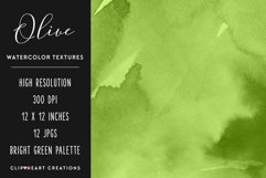 Olive Green Watercolor Papers Product Image 2