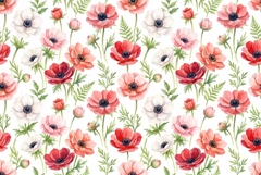 Watercolor Seamless Floral Pattern Mother's Day Product Image 1