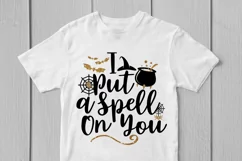 I Put A Spell On You - Halloween SVG EPS DXF PNG Cut Files Product Image 3