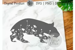 Flower Wombat Wildflower Zentangle Mandala SVG DXF PNG Product Image 1
