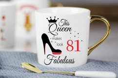Birthday Svg, 81 Birthday svg, happy birthday cricut file. Product Image 2