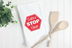 Christmas SVG Cut File - Santa Stop Here SVG File Product Image 3