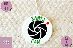 Santa cam svg| vinyl cutting |Christmas ornament svg Product Image 3