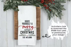 Christmas Towel SVG | Have Yourself A Merry Little Christmas Product Image 2