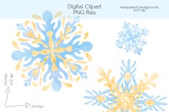Snowflakes Clipart - PNG Files Product Image 2