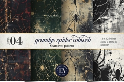 Spooky Grunge Cobweb Digital Papers |Spooky Digital Paper Product Image 1