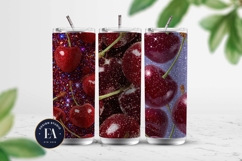 Glitter Coquette Cherry Pattern | Sparkly Glam Texture Paper Product Image 2