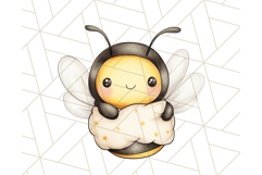 Adorable Bee Clipart PNG, Kawaii Bumblebee Illustrations Product Image 4