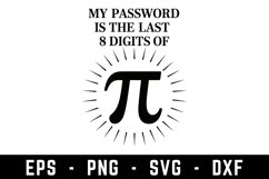 Pi Svg Design|Pi Mathematics SVG Cut files | Cricut Product Image 1