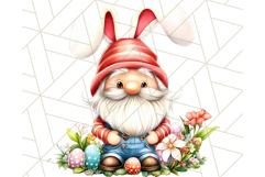 Easter Gnome PNG, Spring Bunny Clipart, Cute Digital Art Product Image 4