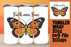 Stylish 20oz Tumbler Design , Butterfly Product Image 1