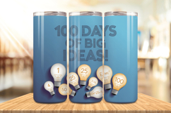 100 Days Of School Tumbler wrap, Teacher Day 20oz Tumbler Product Image 1