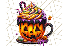 Spooky Café Cuties Halloween PNG Clipart, Holiday Elements Product Image 4
