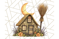 Halloween Cottagecore Barn PNG Clipart, Fall Style Product Image 4