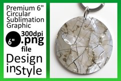 Crystal Circle Radiance: Sublimation Ornament Product Image 1