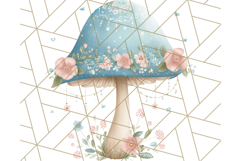 Dreamy Patterned Mushroom Clipart PNG, Forest Elements Png Product Image 4