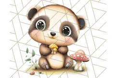 Woodland Nursery Baby Animals And Fantasy Forest PNG Clipart Product Image 4