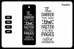 Dark Romance Bookmark Saying SVG | The Darker The MMC Product Image 3