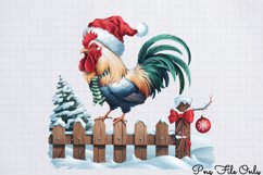 Cute Watercolor Christmas Farm Clipart PNG Product Image 1