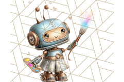 Robot Clipart, Soft Realistic Full Body Robot PNG Images Product Image 4