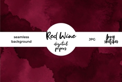 Red Wine Seamless Pattern Dark Romance Background Texture Product Image 1
