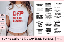 15 Funny Sarcastic Sayings SVG Bundle V1 Product Image 1