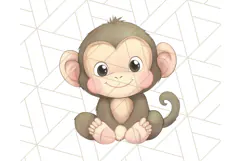 Jungle Safari Animals PNG Cute Pastel Wild Animal Clipart Product Image 4