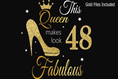 48th birthday svg, Queen Birthday 48th Svg, 48th Birthday sv Product Image 1