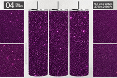 Deep Purple Glitter Tumbler Wrap| Tumbler Sublimation Product Image 1