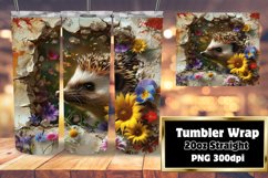 3D Wall Hole Wrap: Spring Animals &amp; Flower Design Product Image 1