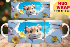 Spring Blossoms Surround Mug Wrap Sublimation Product Image 1