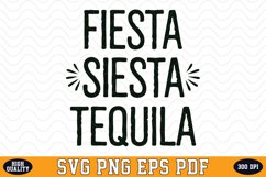 Fiesta Siesta Tequila SVG | Quotes | SVG Cut files Product Image 1
