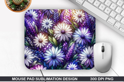 Flowers Mouse Pad Sublimation, Summer Mouse Pad PNG Product Image 1