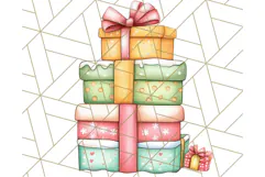 Muted Cute Safari Christmas Animal PNG Clipart, Holiday Png Product Image 4
