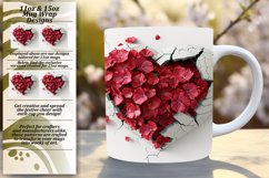 Garden Gala: Crack Wall 3D Heart Mug, Assorted Sizes Product Image 1