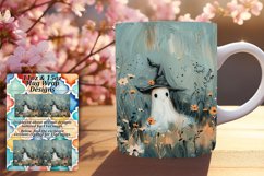 Sweet Halloween Ghost Mug Wrap Designs Product Image 1