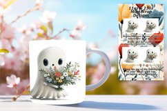 Springtime Phantoms: Easter Ghost Pattern Mug Product Image 1