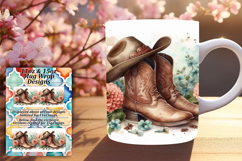 Radiant 15oz Mug Wrap Png Template , Western Product Image 1