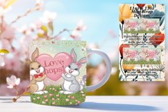 Trendy 15oz Mug Wrap Png Design , Valentines Product Image 1