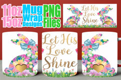 Joyful reflections 11oz 15oz sublimation wrap, Easter Bunny Product Image 1