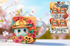 Sublimation Wrap: 3D Halloween Mug for 11oz 15oz Product Image 1