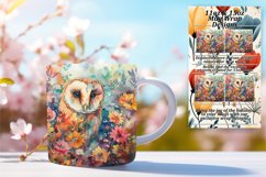 Spring Delight Owl 11oz 15oz Sublimation Mug Product Image 1