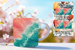 Bold and Bright Gradient Mug Wrap for Sublimation 11oz/15oz Product Image 1