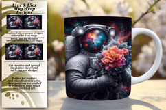 Sublime 11oz Mug Wrap Png Template , Astronaut Product Image 1