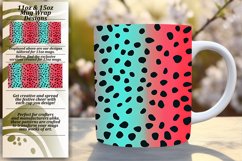 Eye-Catching Glitter Leopard Print Mug Wrap 11oz/15oz Product Image 1