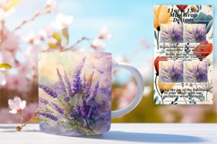 Mug Wrap Design 11oz/15oz Floral Sublimation PNG Product Image 1