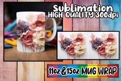 Nature&#039;s 3D Floral Sublimation Mug - 11oz/15oz Product Image 1