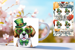 Unique 15oz Mug Wrap Png Design , St Patrick Product Image 1